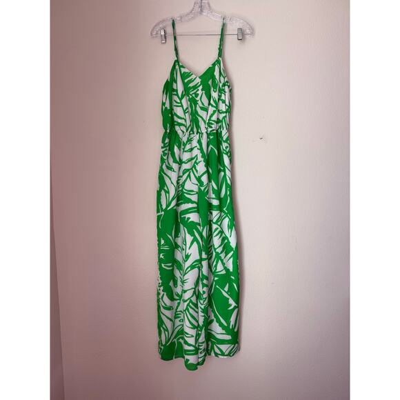 Lilly Pulitzer Target Boom Boom Green V-neck Sleeveless Jumpsuit Size Small - Picture 2 of 8
